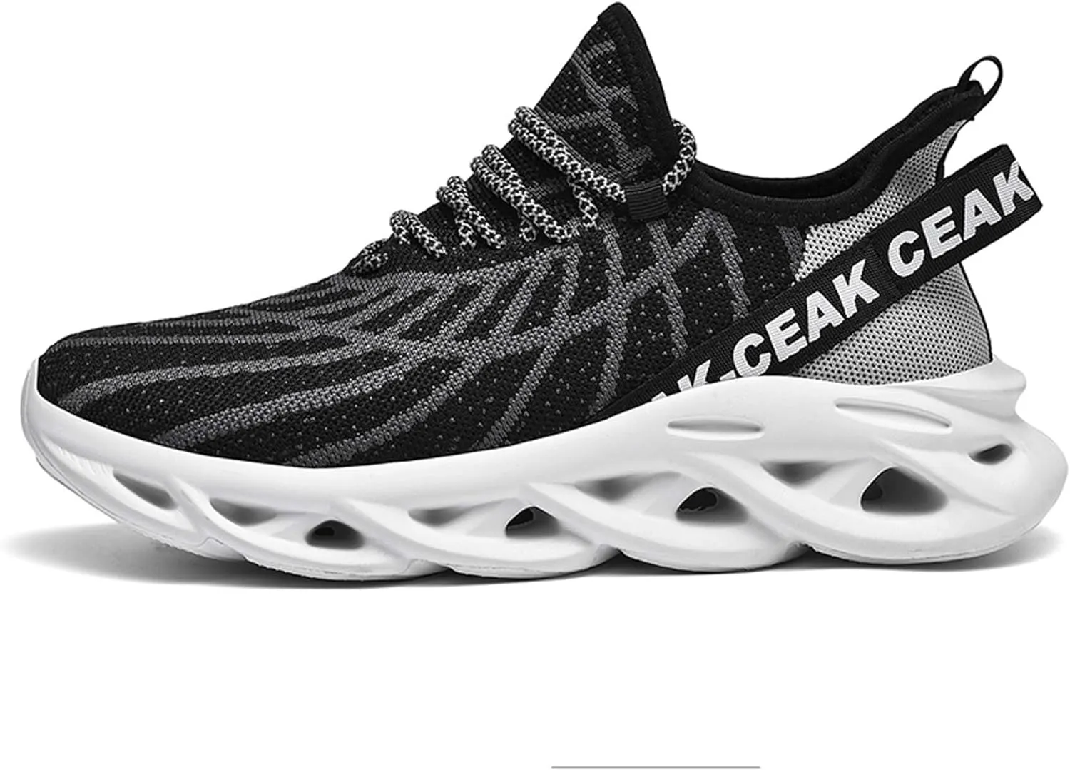 Men's Sports Running Shoes - Breathable Mesh - Fashion Sneakers - Men's Plus Size Basketball Shoes Non-slip Cushioned Walking Shoes - Fitness Tennis Work Shoes