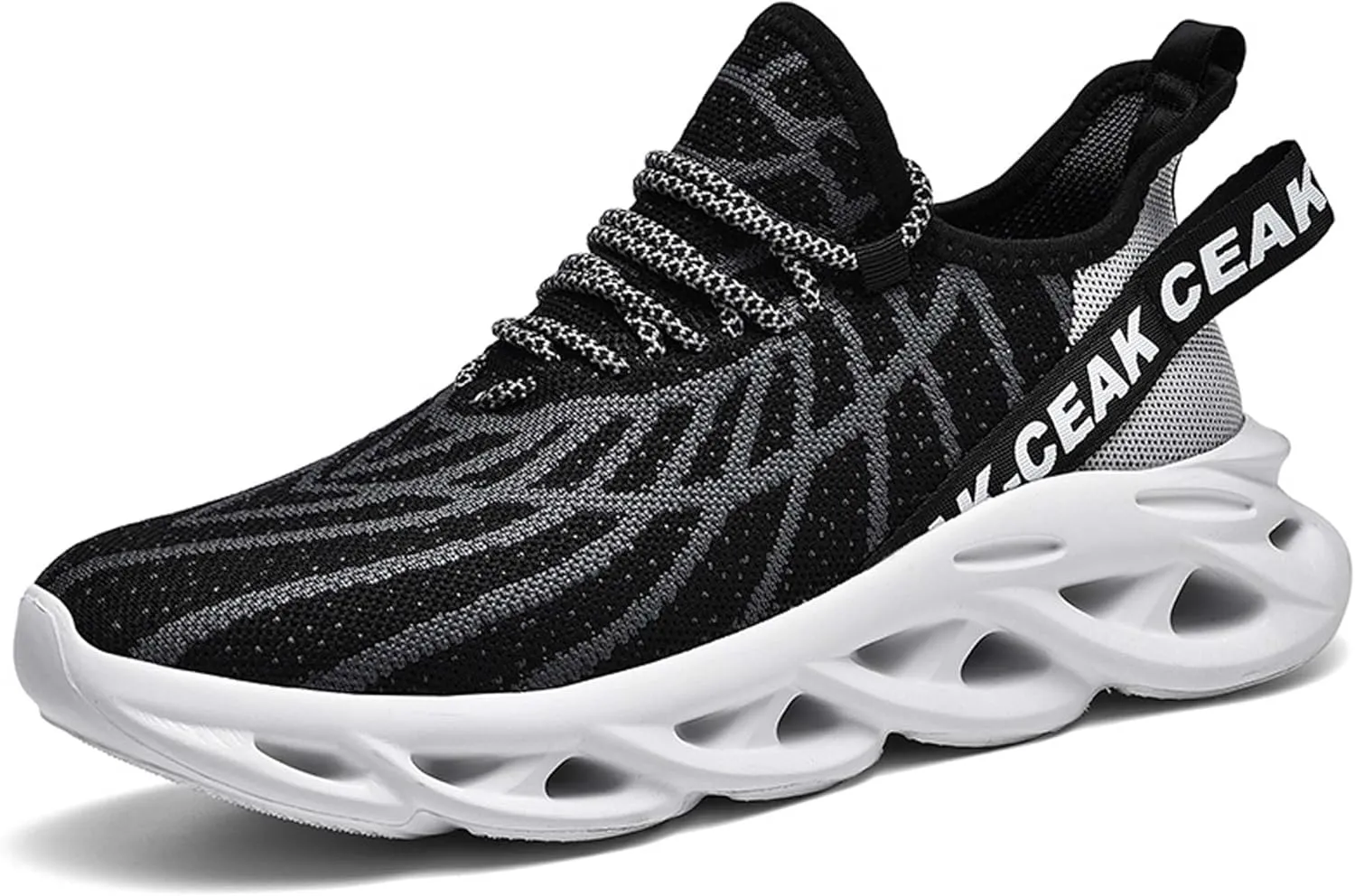 Men's Sports Running Shoes - Breathable Mesh - Fashion Sneakers - Men's Plus Size Basketball Shoes Non-slip Cushioned Walking Shoes - Fitness Tennis Work Shoes