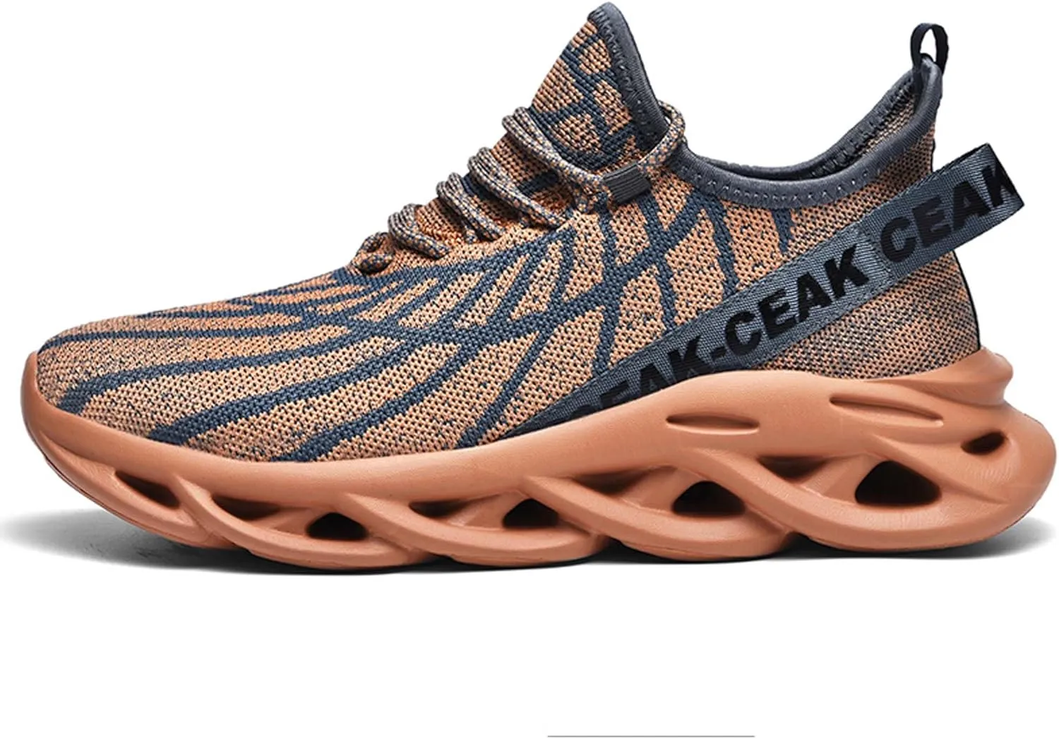 Men's Sports Running Shoes - Breathable Mesh - Fashion Sneakers - Men's Plus Size Basketball Shoes Non-slip Cushioned Walking Shoes - Fitness Tennis Work Shoes