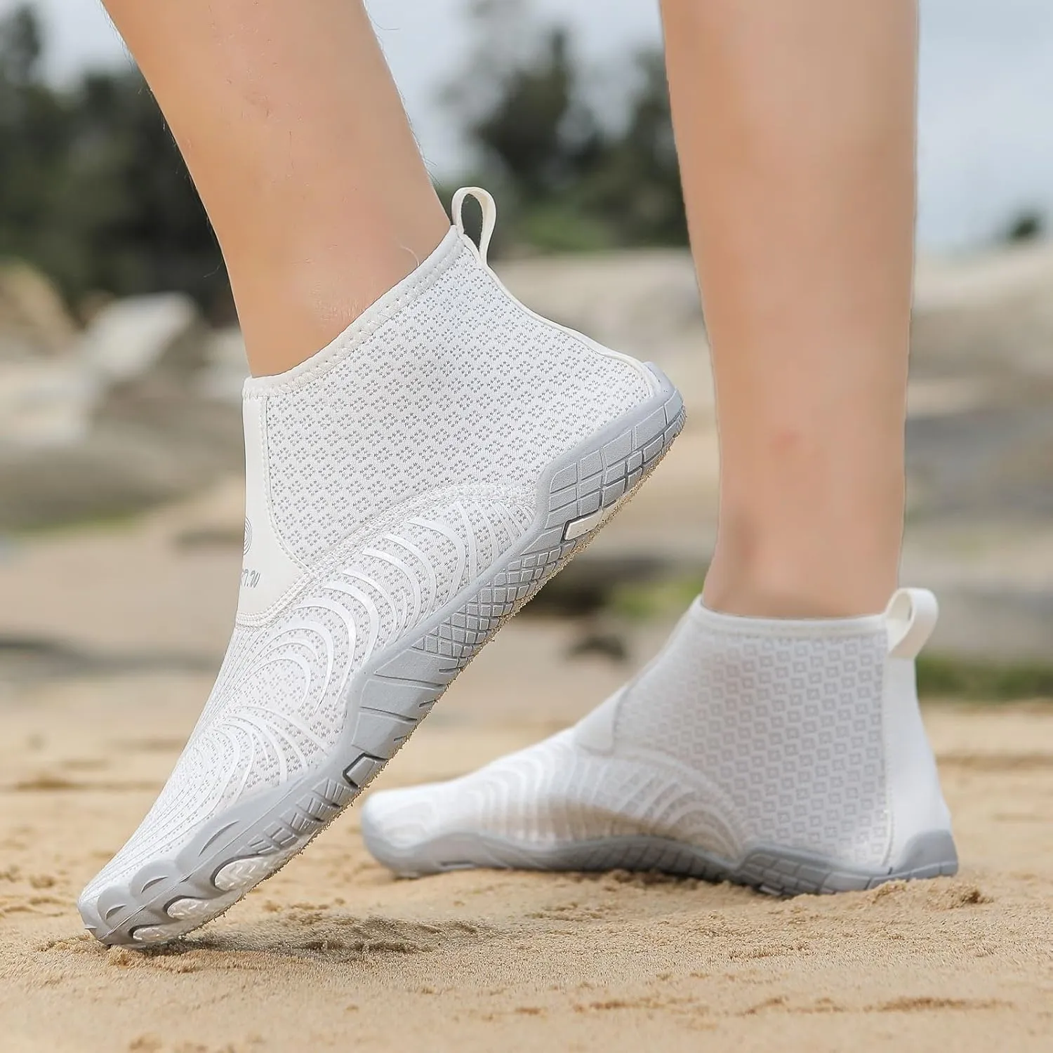 Men's Stretch Shoes Water Socks Beach Shoes Swim Surf Yoga Exercise Elastic Slip On Barefoot