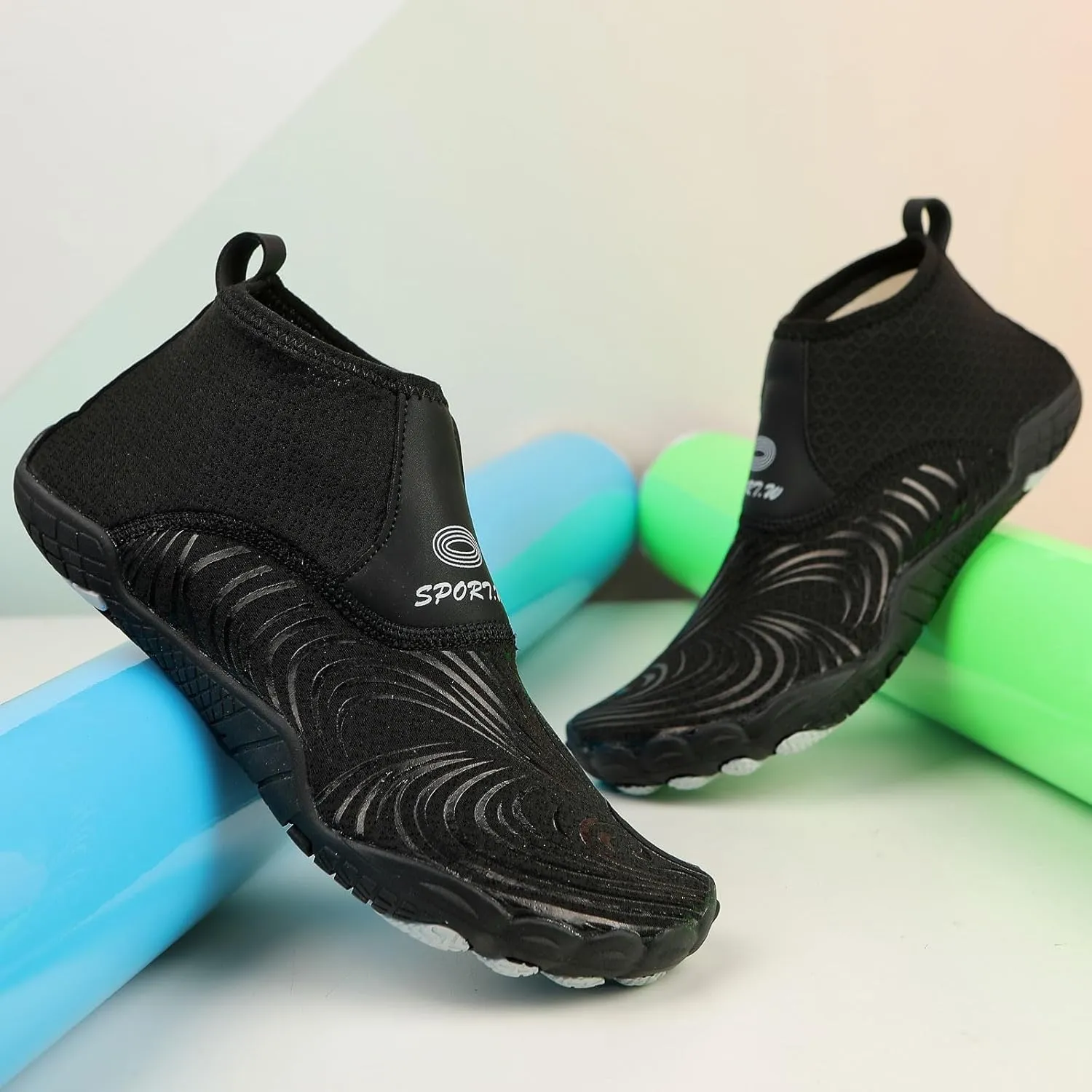 Men's Stretch Shoes Water Socks Beach Shoes Swim Surf Yoga Exercise Elastic Slip On Barefoot