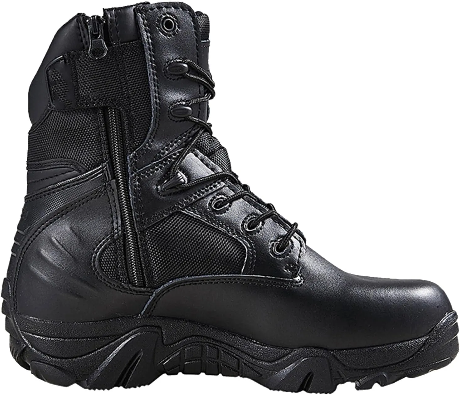 Men's Tactical Boots, Lightweight Outdoor Hiking Boots, Side Zipper Jungle Boots, Comfort Durable Breathable(Nl,6)