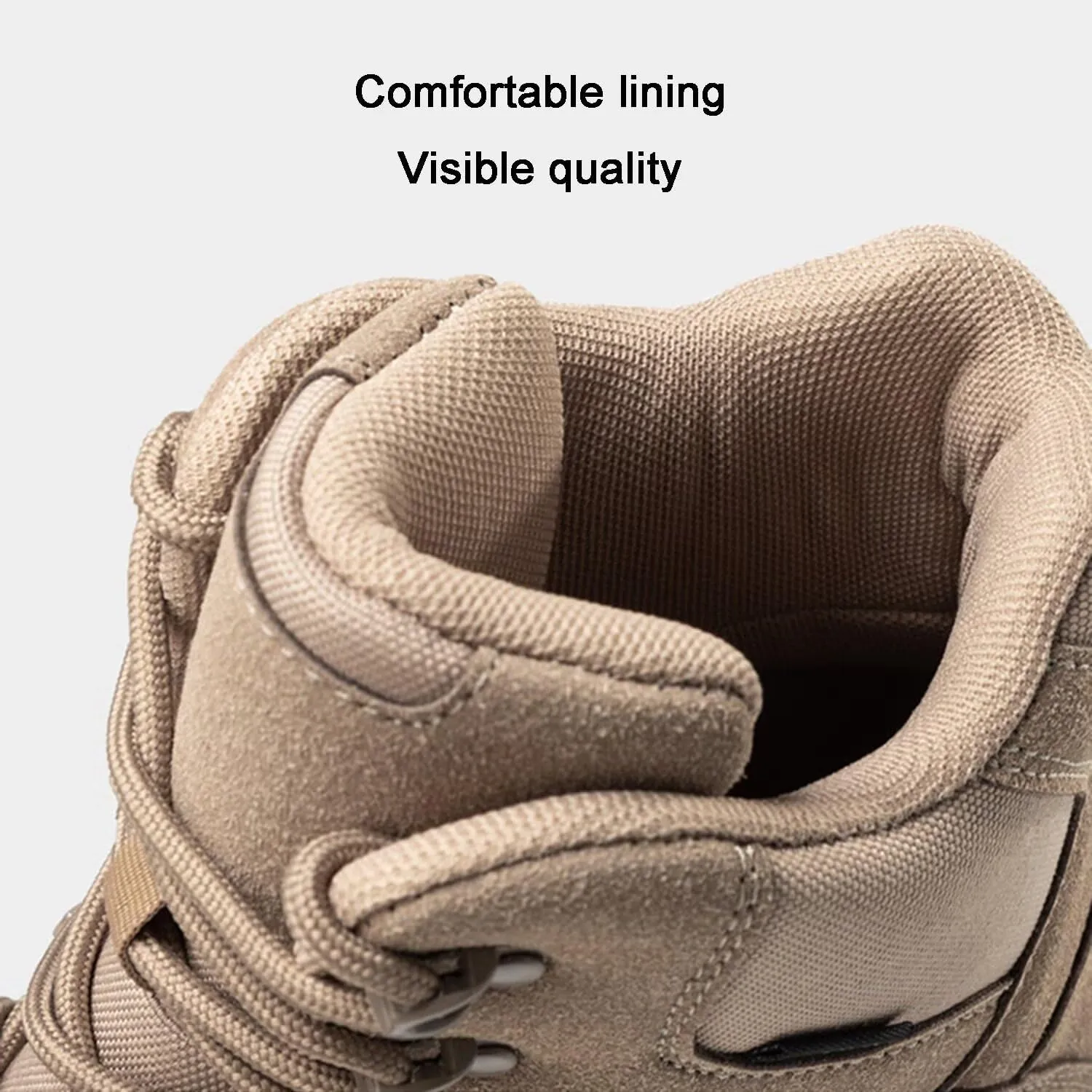 Men's Tactical Boots Lightweight Work Boots for Durable Suede Leather Military Breathable Jungle Desert Combat Boots