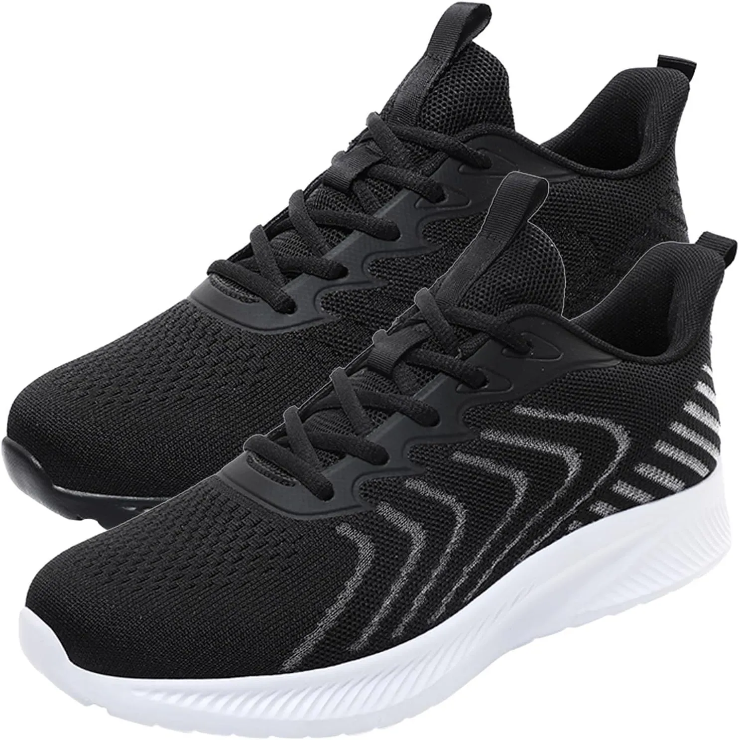 Mens Walking Shoes,Ultra Lightweight Breathable Tennis Running Shoes Mesh Non Slip Casual Comfortable Fashion Sneakers Work Gym Workout Athletic Sport Cushion Trainers Sneakers