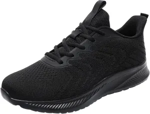 Mens Walking Shoes,Ultra Lightweight Breathable Tennis Running Shoes Mesh Non Slip Casual Comfortable Fashion Sneakers Work Gym Workout Athletic Sport Cushion Trainers Sneakers