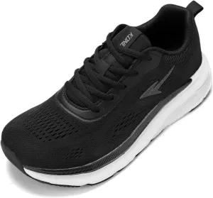 Men's Wide Toe Box Shoes Cushioned Road Running Shoes Non Slip Mens Walking Sneakers for Wide Feet Comfortable Soft Sole Athletic Wide Width Shoes