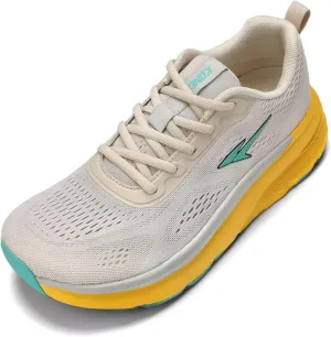 Men's Wide Toe Box Shoes Cushioned Road Running Shoes Non Slip Mens Walking Sneakers for Wide Feet Comfortable Soft Sole Athletic Wide Width Shoes