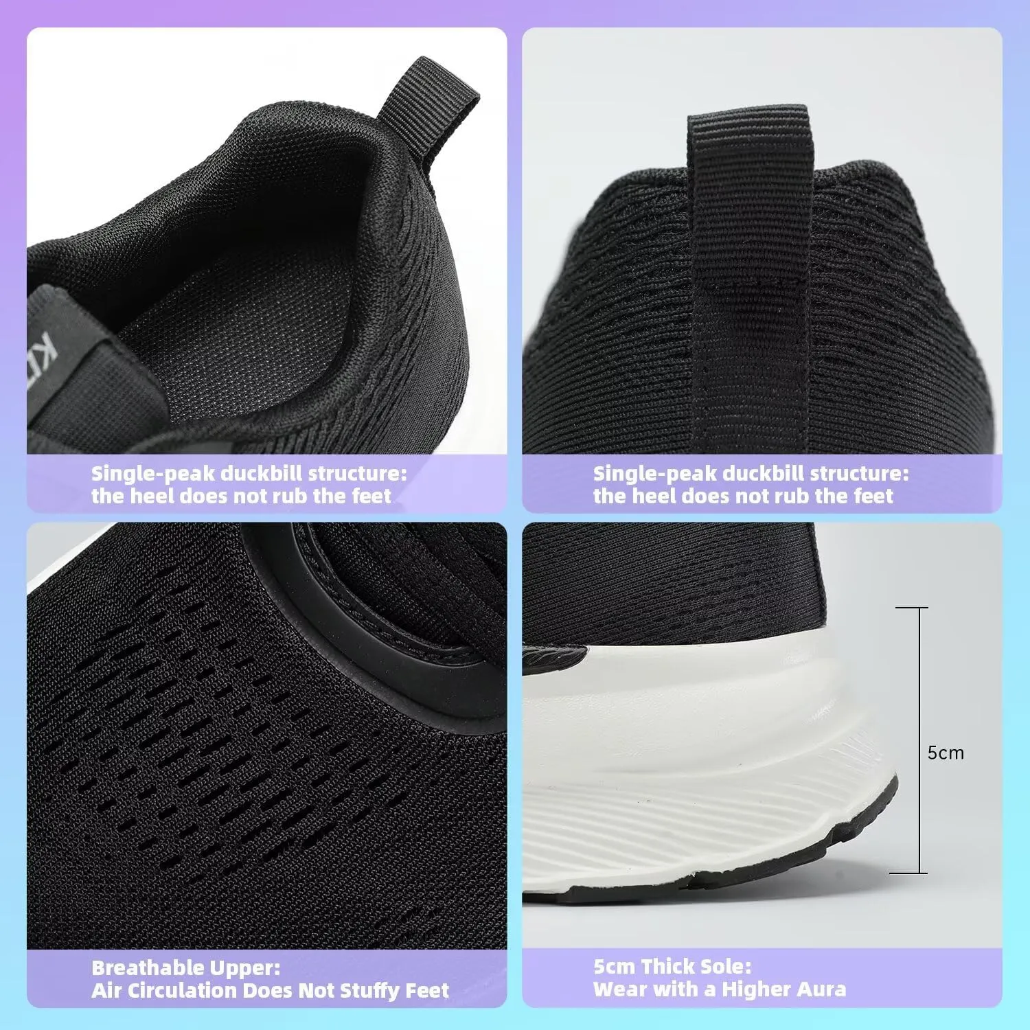 Men's Wide Toe Box Shoes Cushioned Road Running Shoes Non Slip Mens Walking Sneakers for Wide Feet Comfortable Soft Sole Athletic Wide Width Shoes