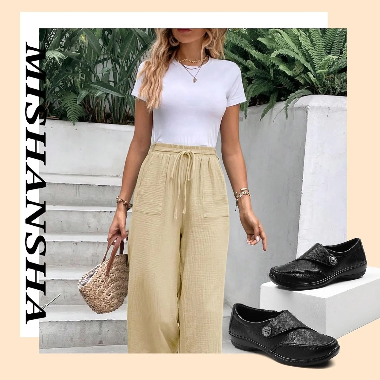 Mishansha Women's Closed Toe Slip-On Loafer