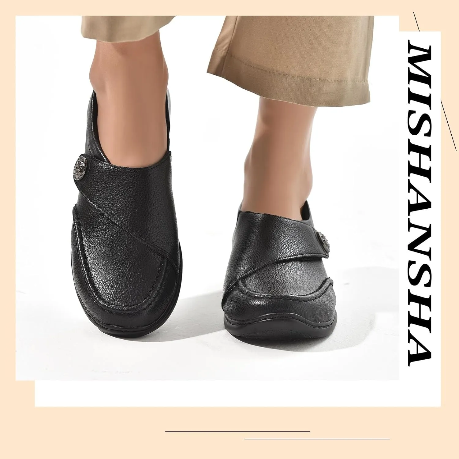Mishansha Women's Closed Toe Slip-On Loafer