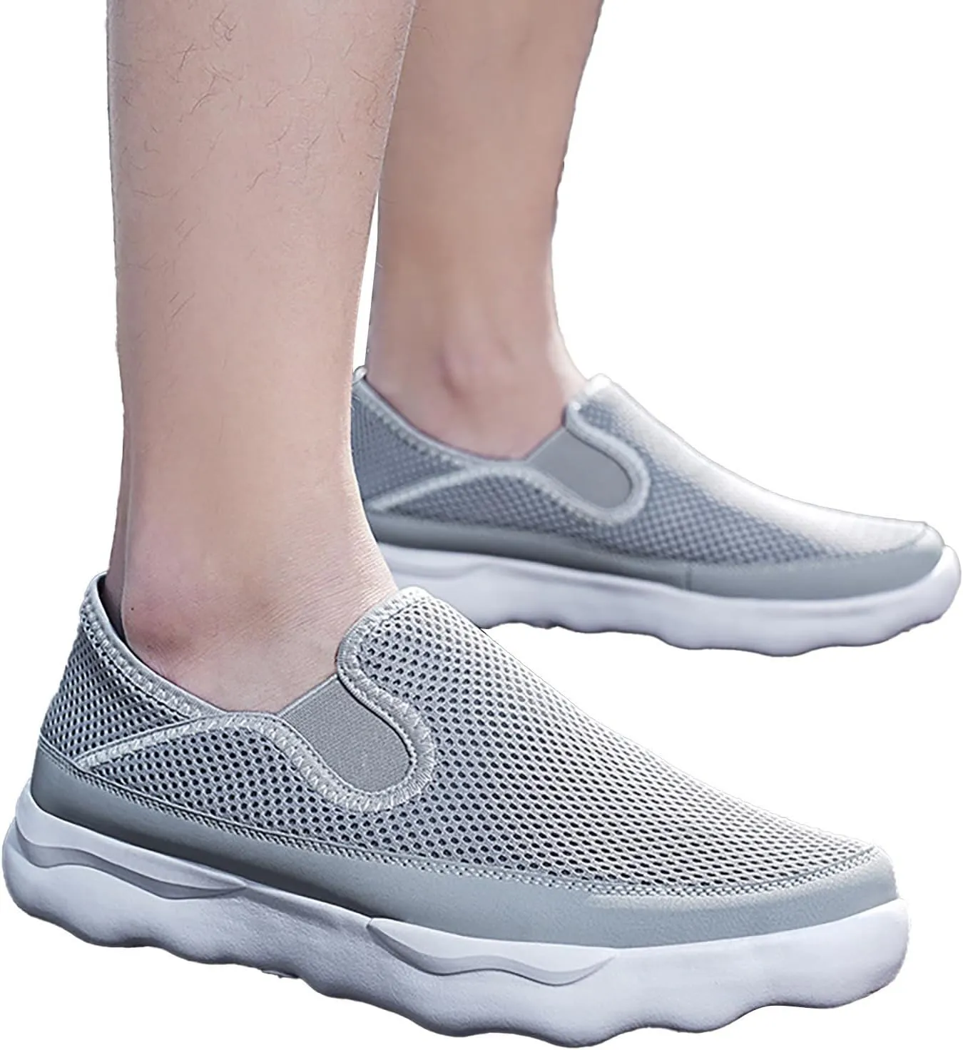 New Men's Hollow Breathable Mesh Casual Fashion Sport Shoe Mens Sneaker Slippers