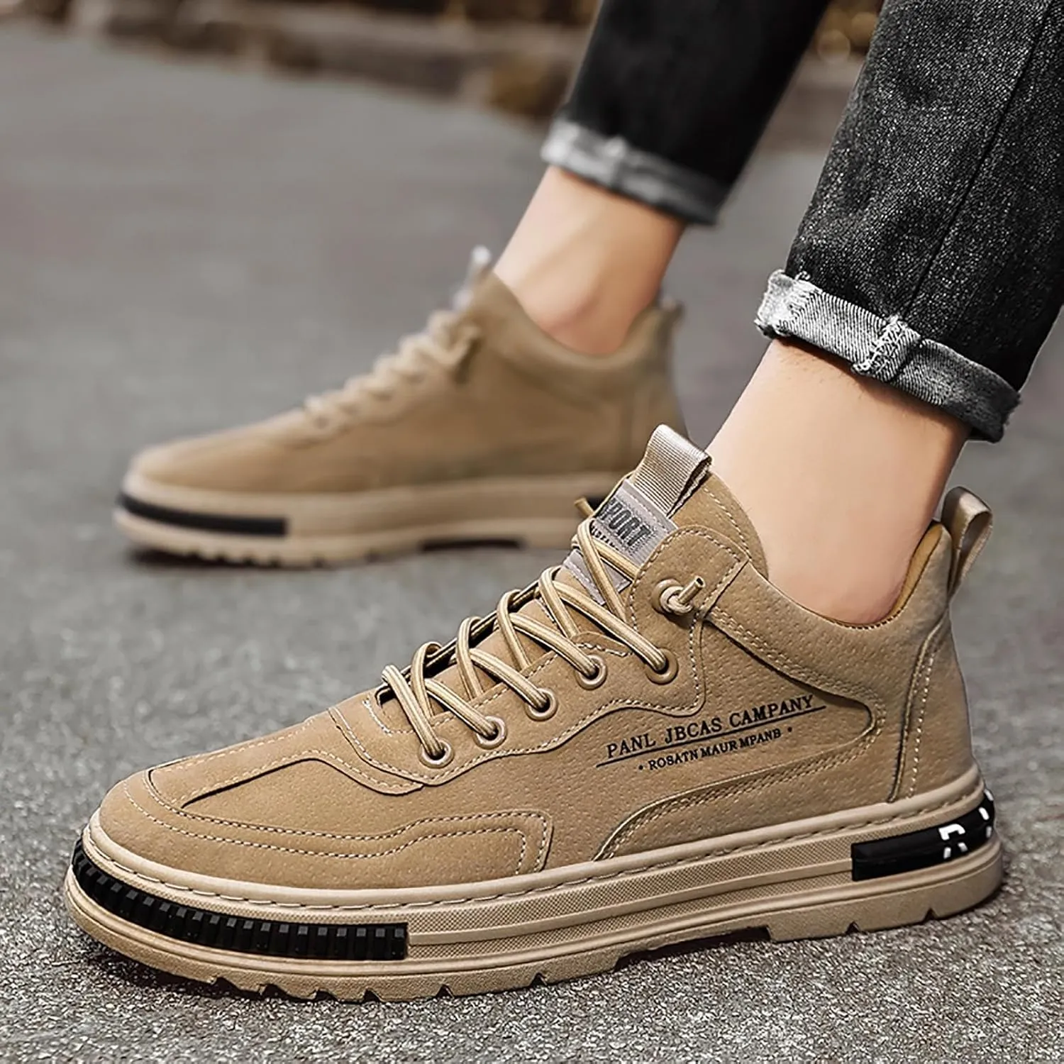 Non Slip Work Shoes For Men Fashion Walking Sneakers Kitchen Chef Shoe Comfortable Leather Casual Sneaker Cases for Men Soft