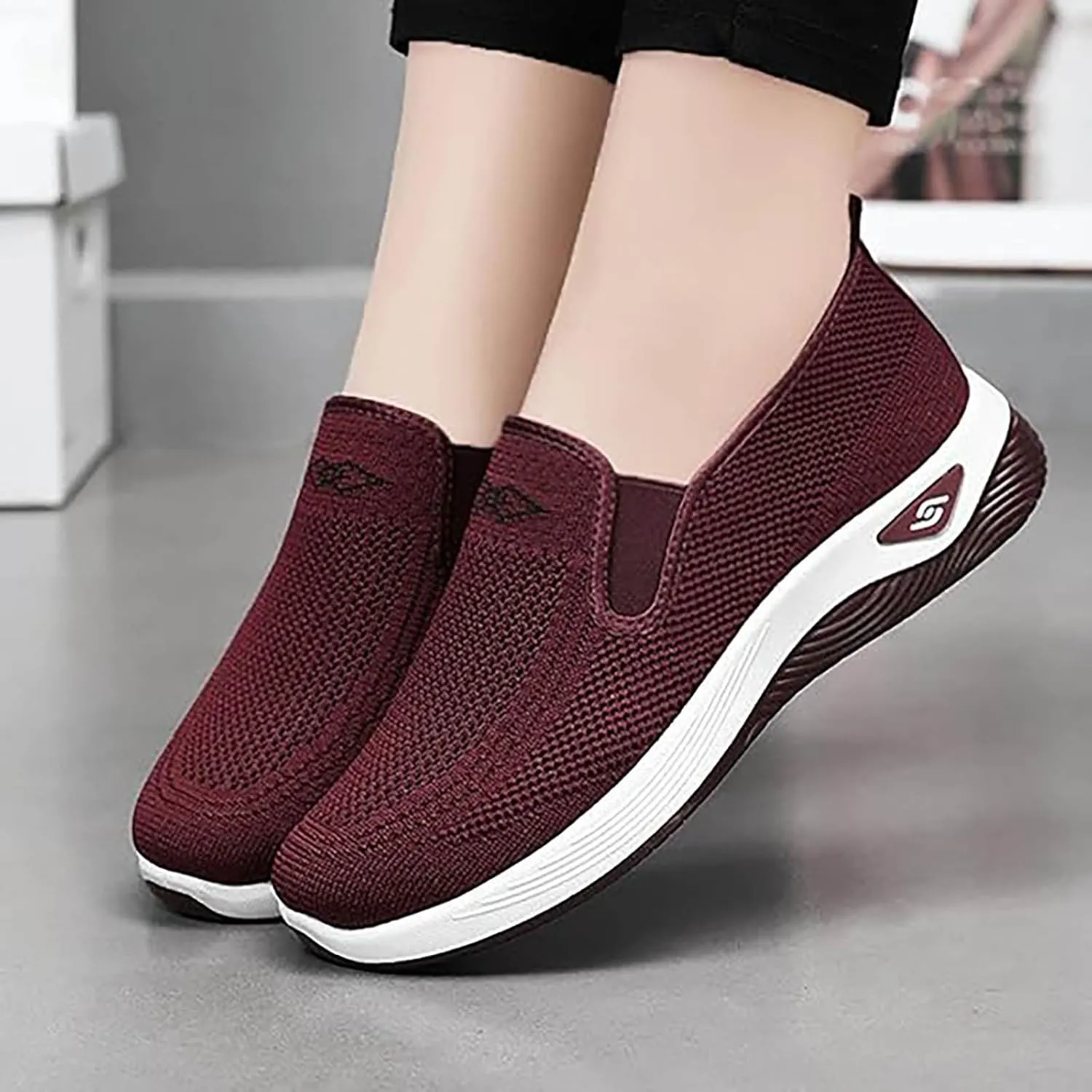 Non Slip Work Shoes Women Lightweight Black Casual Shoes Shoes Sneakers Men's Supportive Running Cushioned Athletic White Basketball Shoe Casual Loafers