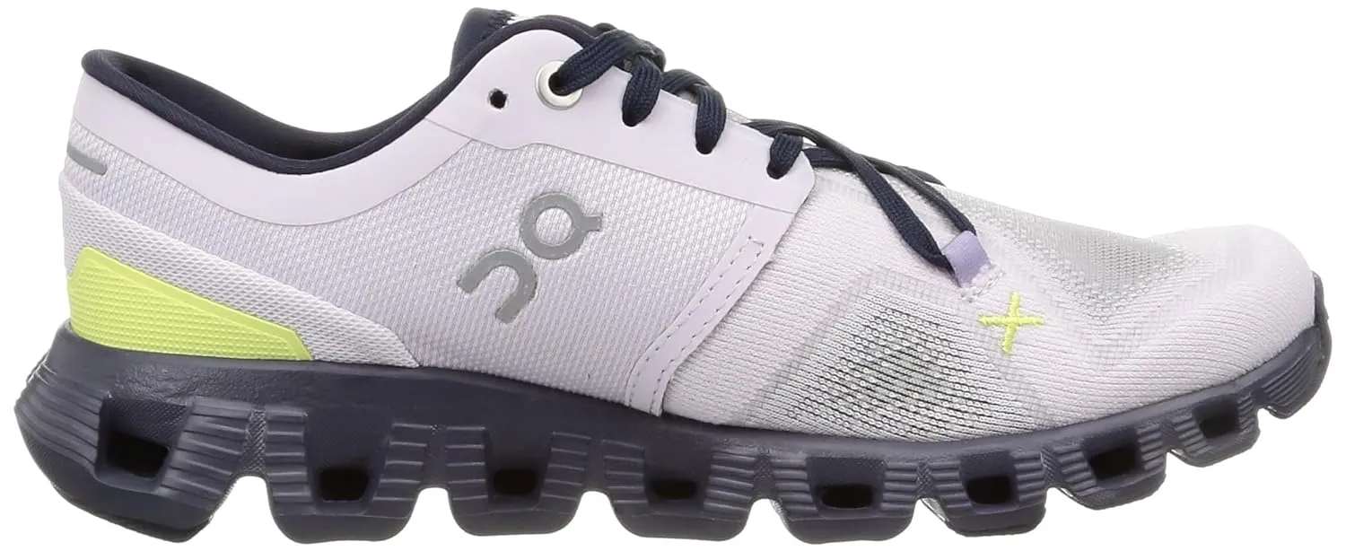 On Cloud X 3 Women's Running Shoes, Orchid | Iron, 22.0 cm