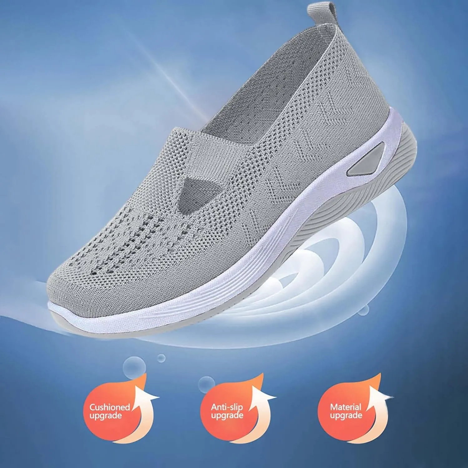 Orthopedic Shoes for Women Woven Orthopedic Slip On Shoes Women Slip On Ladies Casual Shoes Men Shoes Sneakers Red Tennis Shoe Loafers Casual Slip On