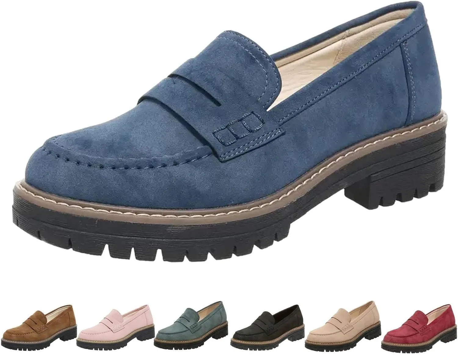 Orthoture Orthopedic Platform Loafers Orthoture-Orthopedic Sole Platform Wide Toe Slip-On Casual Shoes for Women