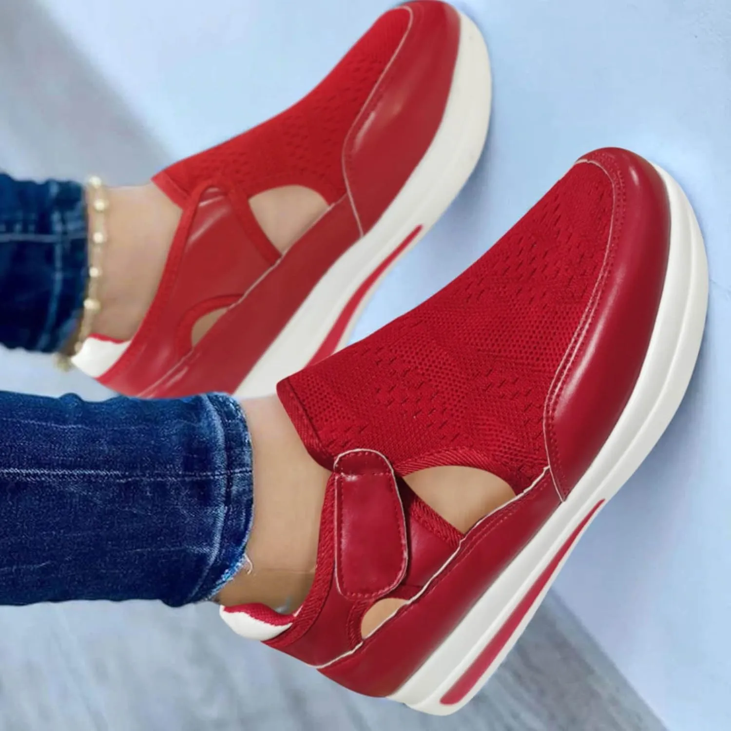 Platform Sneakers for Women Fashion Womens Tennis Shoes Size 9 Wide Gym Shoes Women Platform Sneakers for Women Wide Toe Zapatos De Trabajo Confortables para Mujer