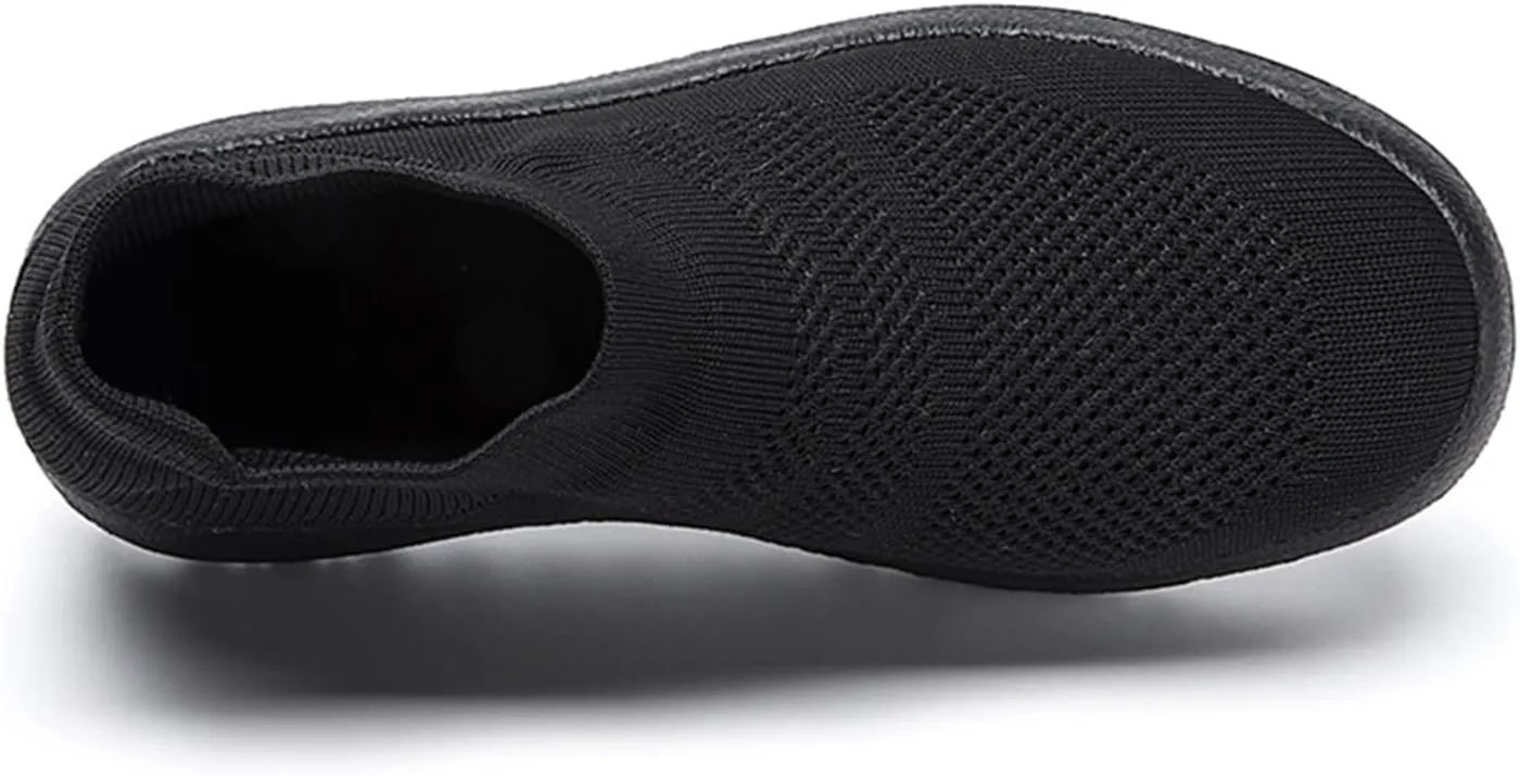 Platform Sneakers for Women Slip On Black Comfy Winter Shoes Women Brown Comfortable Walking Shoes for Women Black Non Slip Shoes for Women Plantar Fasciitis Women Slip On Tennis Shoes Size 8