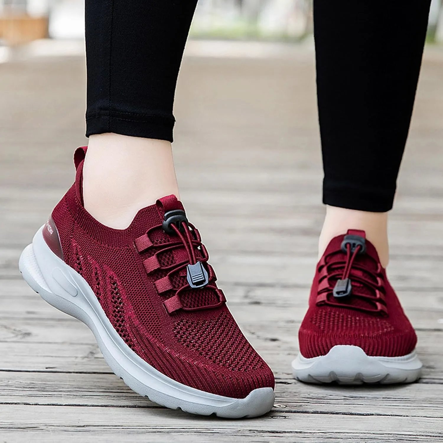 Platform Sneakers for Women Slip On Women's Slip On Shoes Size 6.5 Wide Black Non Slip Nurse Shoes for Women Womens Sneakers Black Sole Extra Wide Width Women's Diabetic Athletic Slip On Shoes