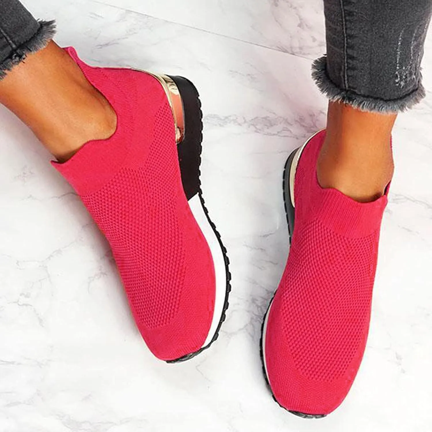 Platform Wedge Sneakers for Women 2023 Walking Shoes Women Wide Width Size 11 Brown Walking Shoes Women Comfort Fall Platform Sneakers for Women 2023 Black Non Slip Womens Shoes Work Wide 8.5