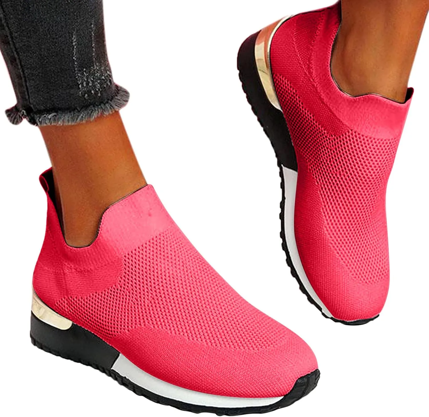 Platform Wedge Sneakers for Women 2023 Walking Shoes Women Wide Width Size 11 Brown Walking Shoes Women Comfort Fall Platform Sneakers for Women 2023 Black Non Slip Womens Shoes Work Wide 8.5