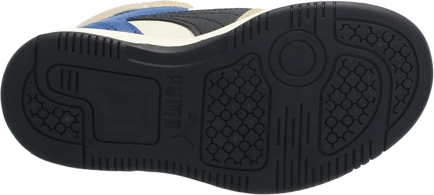 PUMA Kids' Rebound Layup Mid Hook and Loop Sneaker