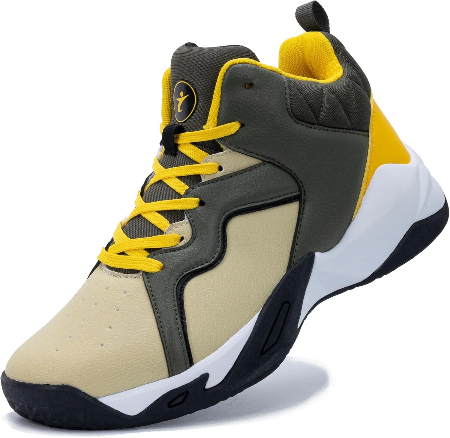 RomenSi Mens High Top Basketball Shoes Athletic Running Walking Anti Slip Sports Fashion Sneakers