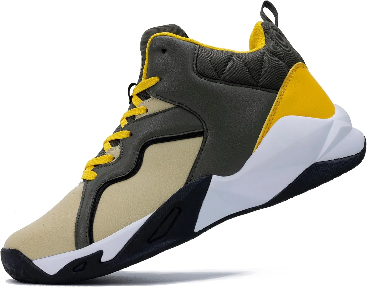 RomenSi Mens High Top Basketball Shoes Athletic Running Walking Anti Slip Sports Fashion Sneakers