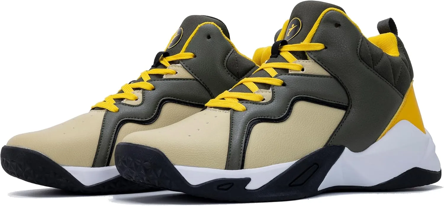 RomenSi Mens High Top Basketball Shoes Athletic Running Walking Anti Slip Sports Fashion Sneakers