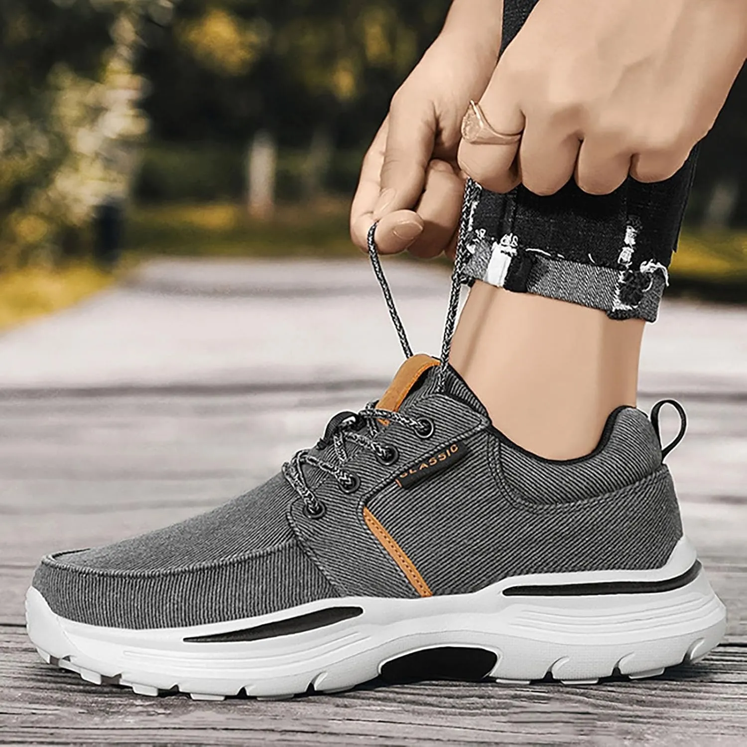 Running Shoes for Men Comfortable Men Shoes Casual Slip On Sneakers Men's Supportive Running Cushioned Athletic Basketball Shoe Loafers Dress Shoe