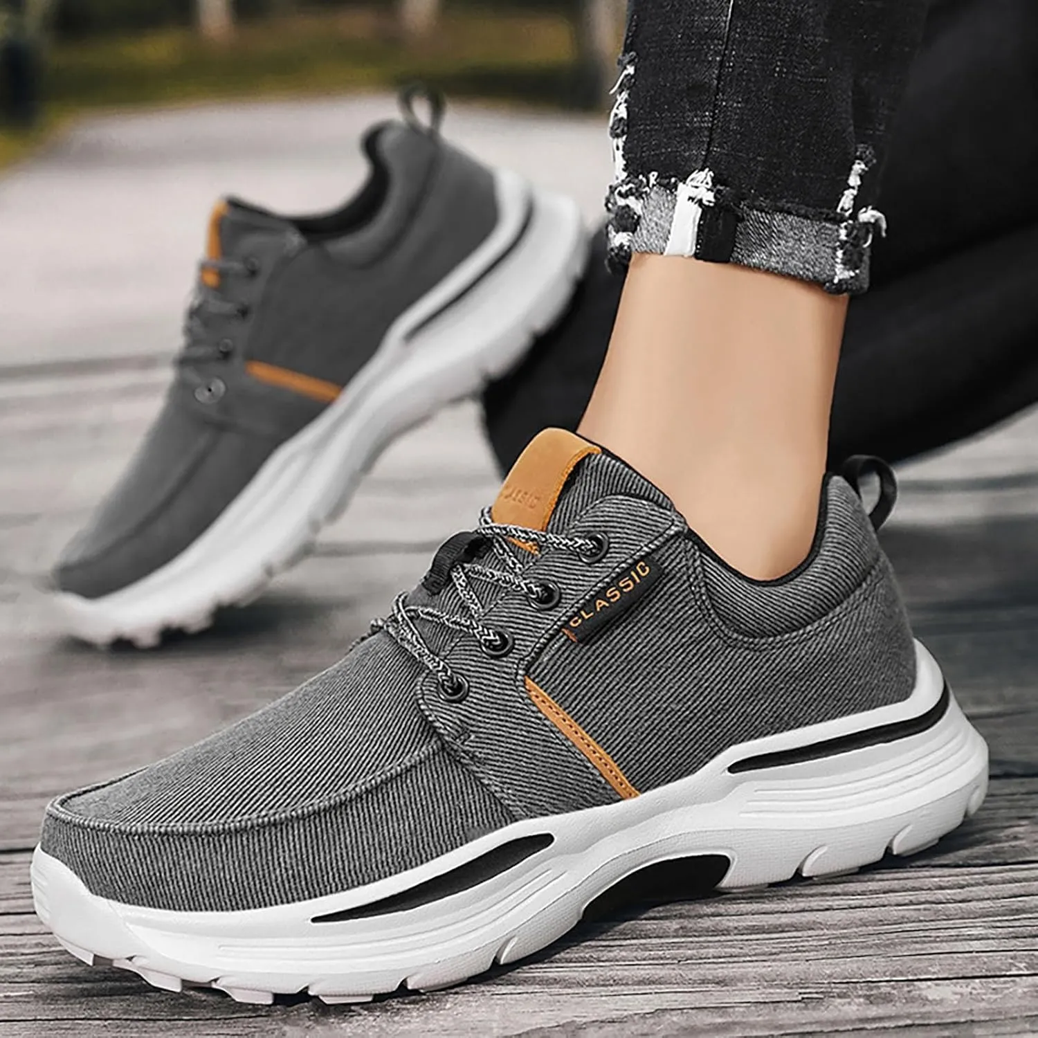 Running Shoes for Men Comfortable Men Shoes Casual Slip On Sneakers Men's Supportive Running Cushioned Athletic Basketball Shoe Loafers Dress Shoe