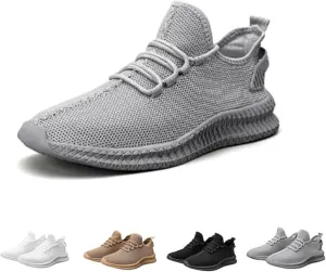 Running Shoes - Running Shoes for Men, Breathable & Non Slip Men's Sneakers, Knit Mesh Design Walking Shoes for Men, Lightweight Men's Trail Running Shoes & Workout Shoes
