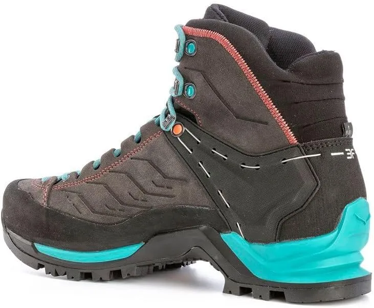 Salewa Women's Mountain Trainer Mid GTX Alpine Trekking Boot | Hiking, Alpine Climbing, Technical Approach | Gore-Tex Breathable Waterproof Protection, Vibram Sole, Durable Leather and Fabric Upper