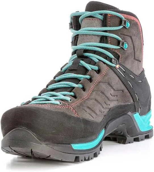 Salewa Women's Mountain Trainer Mid GTX Alpine Trekking Boot | Hiking, Alpine Climbing, Technical Approach | Gore-Tex Breathable Waterproof Protection, Vibram Sole, Durable Leather and Fabric Upper