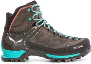 Salewa Women's Mountain Trainer Mid GTX Alpine Trekking Boot | Hiking, Alpine Climbing, Technical Approach | Gore-Tex Breathable Waterproof Protection, Vibram Sole, Durable Leather and Fabric Upper