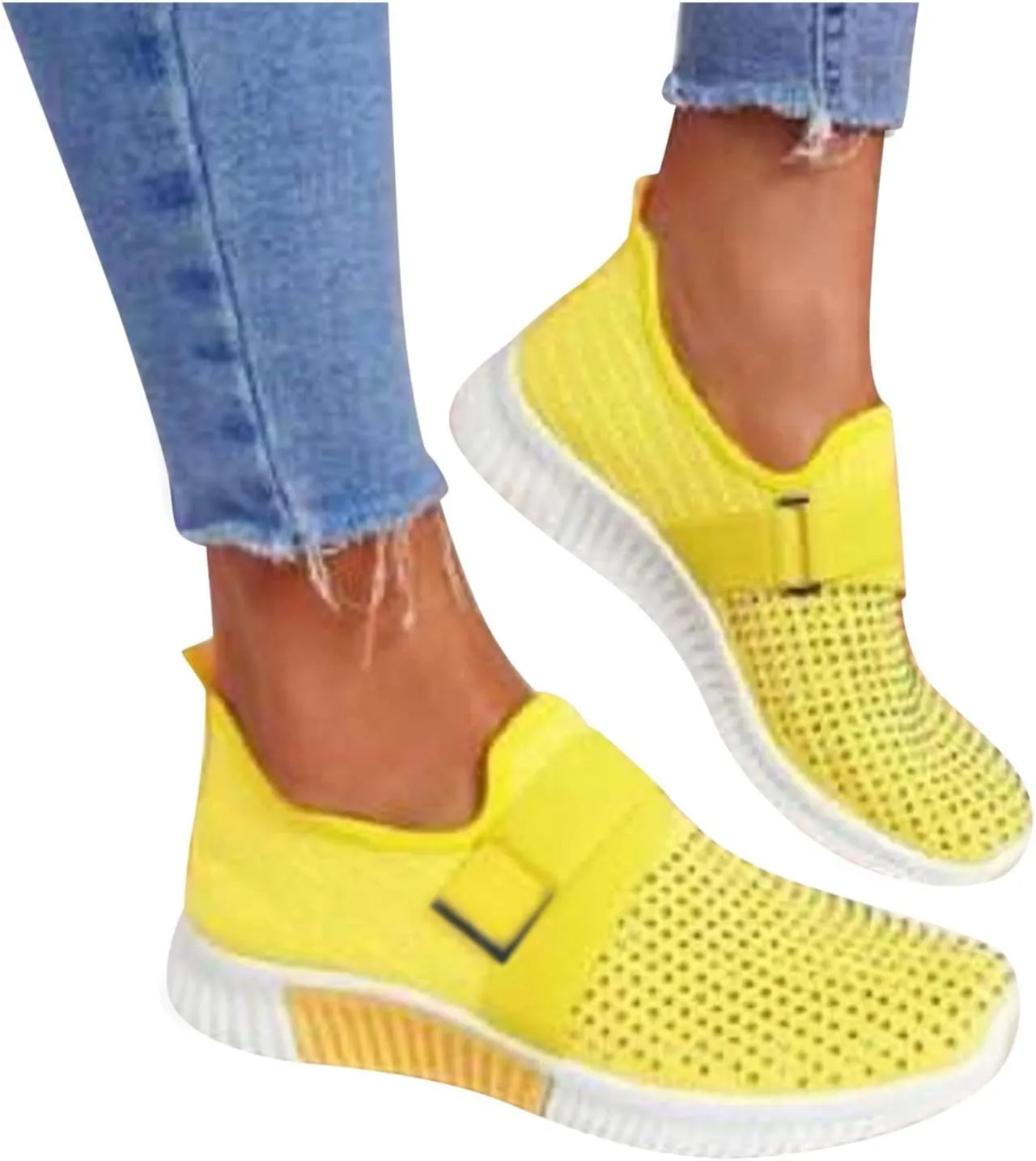 SBGMoSJ 8.5 Wide Womens Running Sneakers Walking Shoes Women Wide Width Size 9 W 8.5 Wide Womens Sneakers Running Casual Wedge Sneakers for Women Comfortable Dressy Zapatos Confortables para Mujer