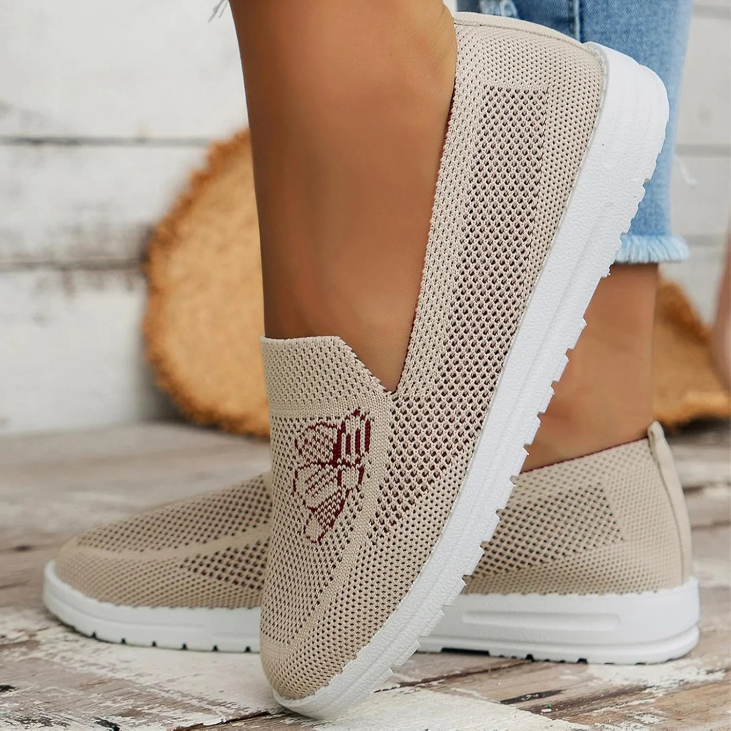 SBGMoSJ Chunky Platform Sneakers for Women Trendy Black Comfy Walking Shoes Women Orange and White Gym Shoes for Women Womens Wide Casual Shoes Womens Walking Sneakers