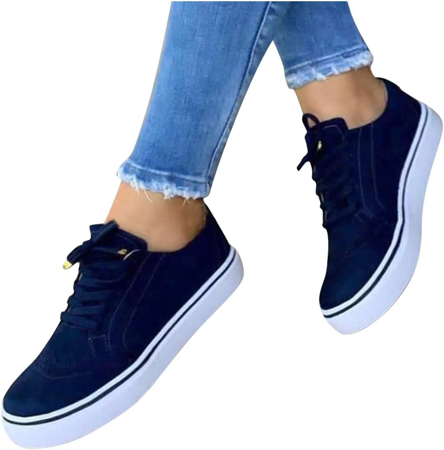 SBGMoSJ Women Sneakers Size 6 Wide Cute Black and White Sneakers for Women Womens White Slip On Sneakers Size 8 White Slip On Sneakers for Women Size 9 Womens Walking Sneakers