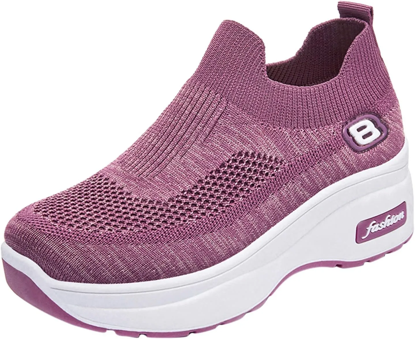 SBGMoSJ Womens Fashion Sneakers 2023 Women Slip On Sneakers Comfortable Nurse Walking Shoes Womens Black Athletic Shoes 9.5 Tennis Shoes Womens Zapatos Deportivos Negros Con Blanco para Mujer
