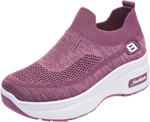 SBGMoSJ Womens Fashion Sneakers 2023 Women Slip On Sneakers Comfortable Nurse Walking Shoes Womens Black Athletic Shoes 9.5 Tennis Shoes Womens Zapatos Deportivos Negros Con Blanco para Mujer