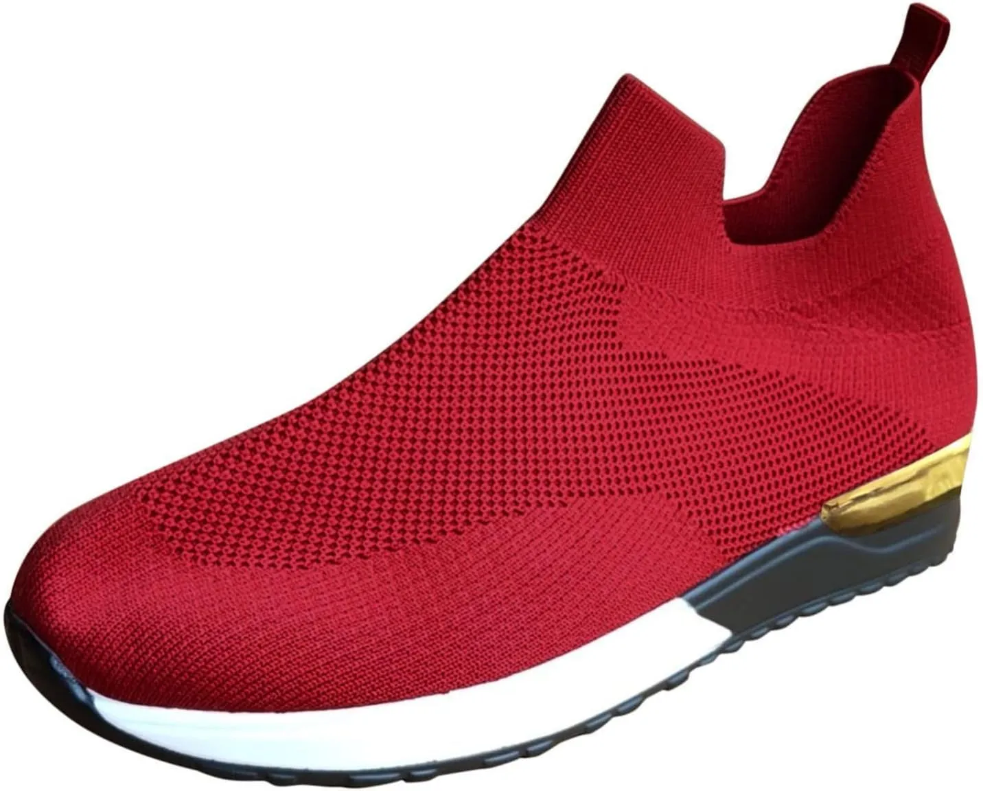 SBGMoSJ Womens High Top Sneakers Fashion Orthopedic Black Work Shoes for Women Slip On Tennis Shoes Women Wide Womens Running Shoes Size 10 Wide Extra Wide Slip On Tennis Shoes for Women