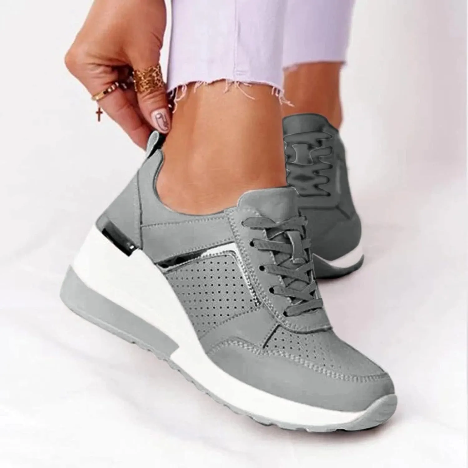 SBGMoSJ Womens Walking Shoes Slip On Sneakers Wide Width Slip On Walking Shoes Women 9.5 Black Shoes Women Wide Heel Womens Casual Sneakers Black and White Black Slip On Tennis Shoes Female
