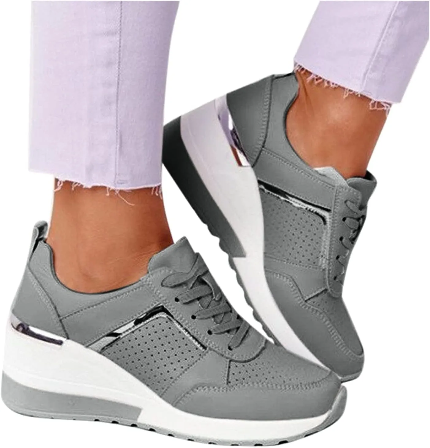 SBGMoSJ Womens Walking Shoes Slip On Sneakers Wide Width Slip On Walking Shoes Women 9.5 Black Shoes Women Wide Heel Womens Casual Sneakers Black and White Black Slip On Tennis Shoes Female