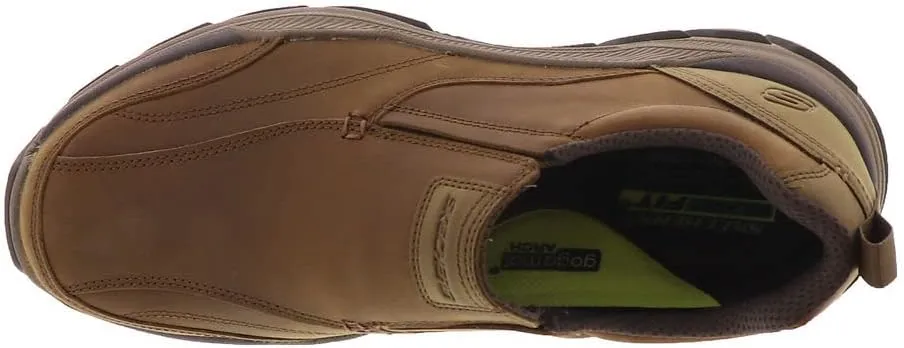 Skechers USA Men's Respected-Lowry Goodyear Rubber Low Profile Bike Toe Slip on Loafer