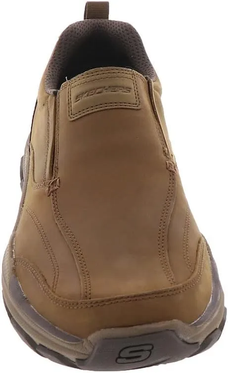 Skechers USA Men's Respected-Lowry Goodyear Rubber Low Profile Bike Toe Slip on Loafer