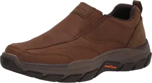 Skechers USA Men's Respected-Lowry Goodyear Rubber Low Profile Bike Toe Slip on Loafer