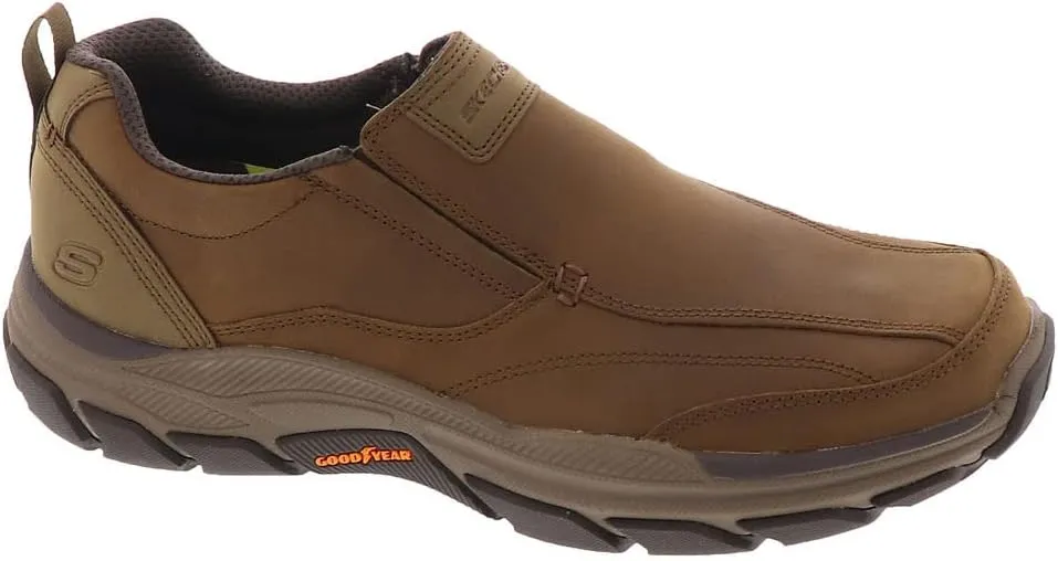 Skechers USA Men's Respected-Lowry Goodyear Rubber Low Profile Bike Toe Slip on Loafer