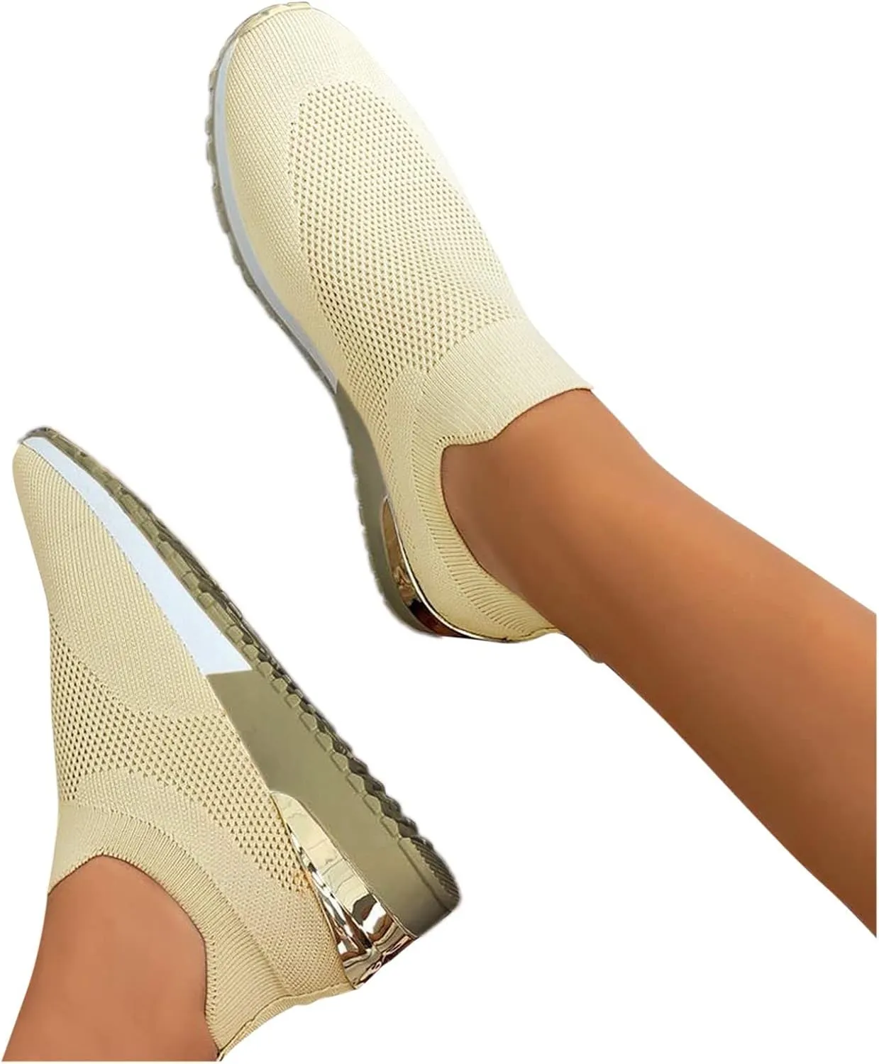Slip On Casual Shoes Womens White Sneakers Casual Slip On Shoes Women Round Toe Slip On Casual Women Loafers Shoes for Work Womens Walking Sneakers Wide Width