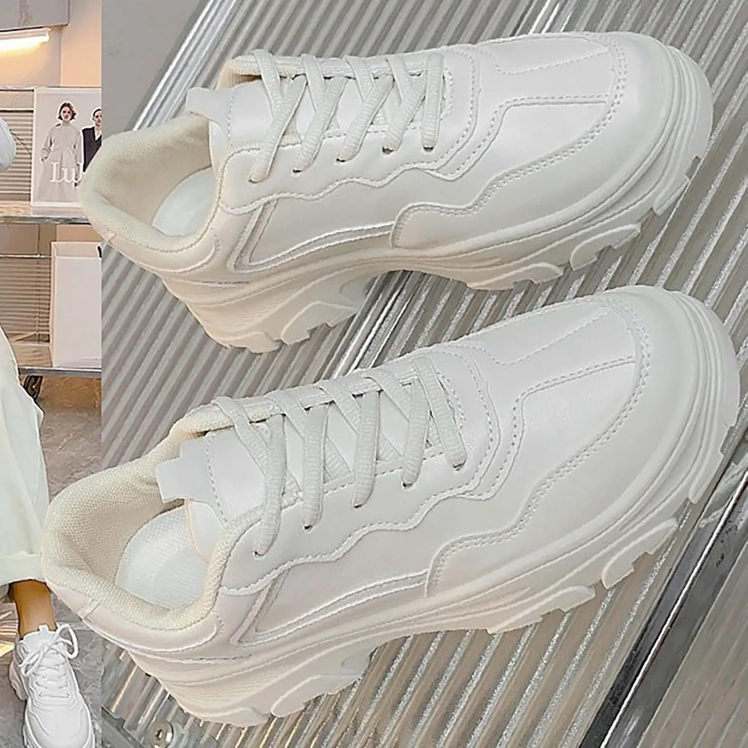 Slip On Sneakers Women Mens Casual Shoes Women's Slip on Shoes Comfort Cute Casual Slip On Lightweight Women Loafers Shoes Casual Women's Sneakers in White in Wide Width