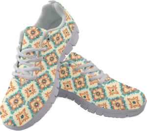 Sports Trainer Running Shoes for Women Teens Girls Causal Travel Sneaker Walking Low Heel Lace up Breathable Flexible